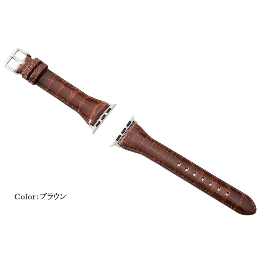 ウォッチバンド(Apple watch対応)（Ｓ） キプリス CYPRIS クロコダイル 4225 日本製 おしゃれ レザー ブランドの画像
