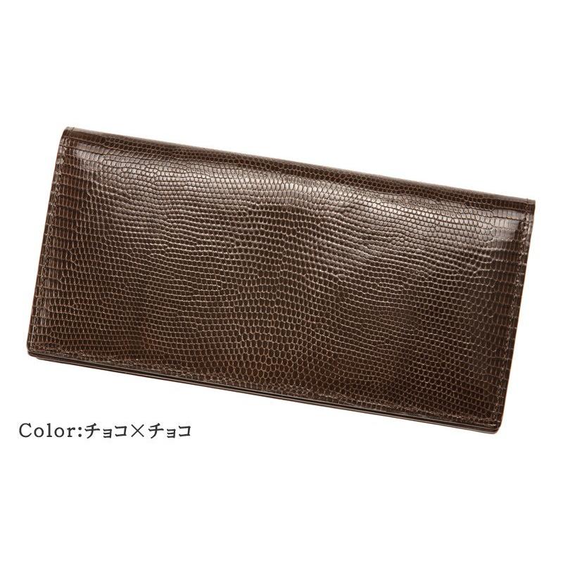 メンズ 長財布 小銭入れなし キプリスコレクション リザード 本革 日本製 通しマチ 束入 レザー 4230の画像