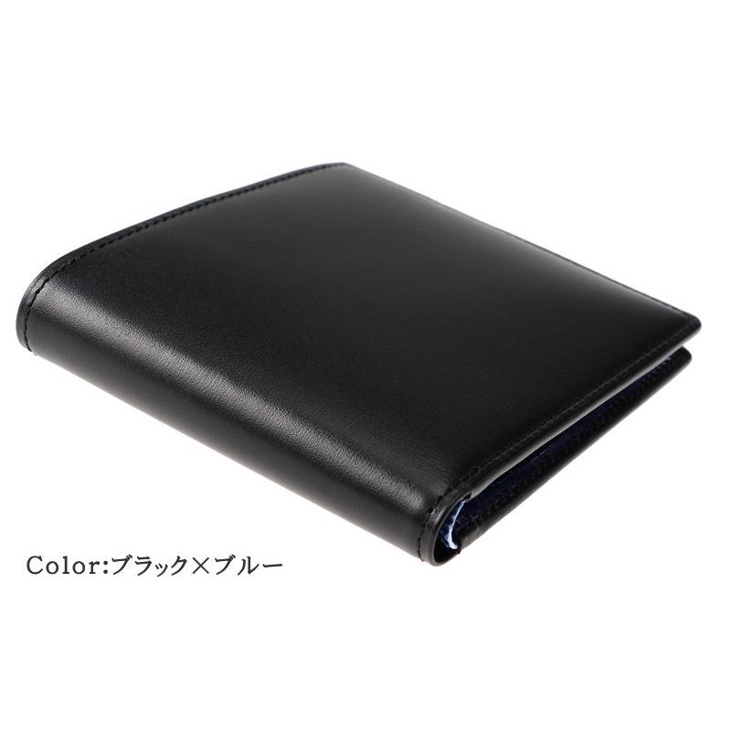 キプリス CYPRIS 二つ折り 財布 メンズ カード 札入 小銭入れなし ボックスカーフ ＆ リザード 本革 日本製 ブランド レザー 4252の画像