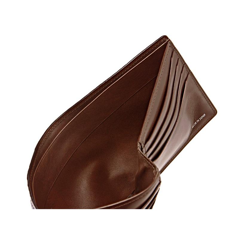 CYPRIS（キプリス） メンズ 財布 二つ折り 小銭入れなし クロコダイル