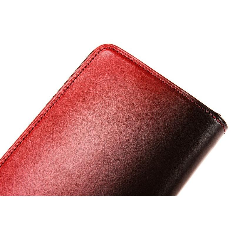 漆塗り革財布 財布 メンズ 長財布 本革 ラウンドファスナー 束入 レザー キプリス URUSHI 漆 CYPRIS 日本製 jaCHRO Leather 4325の画像