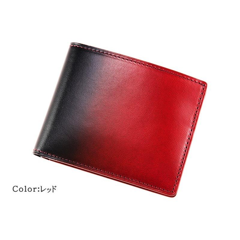 メンズ 財布 二つ折り 小銭入れなし カード札入 キプリス URUSHI 漆 CYPRIS 純札 本革 日本製 ブランド jaCHRO Leather 4327の画像