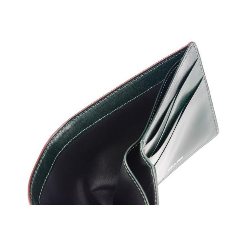 メンズ 財布 二つ折り 小銭入れなし カード札入 キプリス URUSHI 漆 CYPRIS 純札 本革 日本製 ブランド jaCHRO Leather 4327の画像