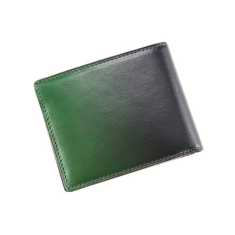 メンズ 財布 二つ折り 小銭入れなし カード札入 キプリス URUSHI 漆 CYPRIS 純札 本革 日本製 ブランド jaCHRO Leather 4327の画像