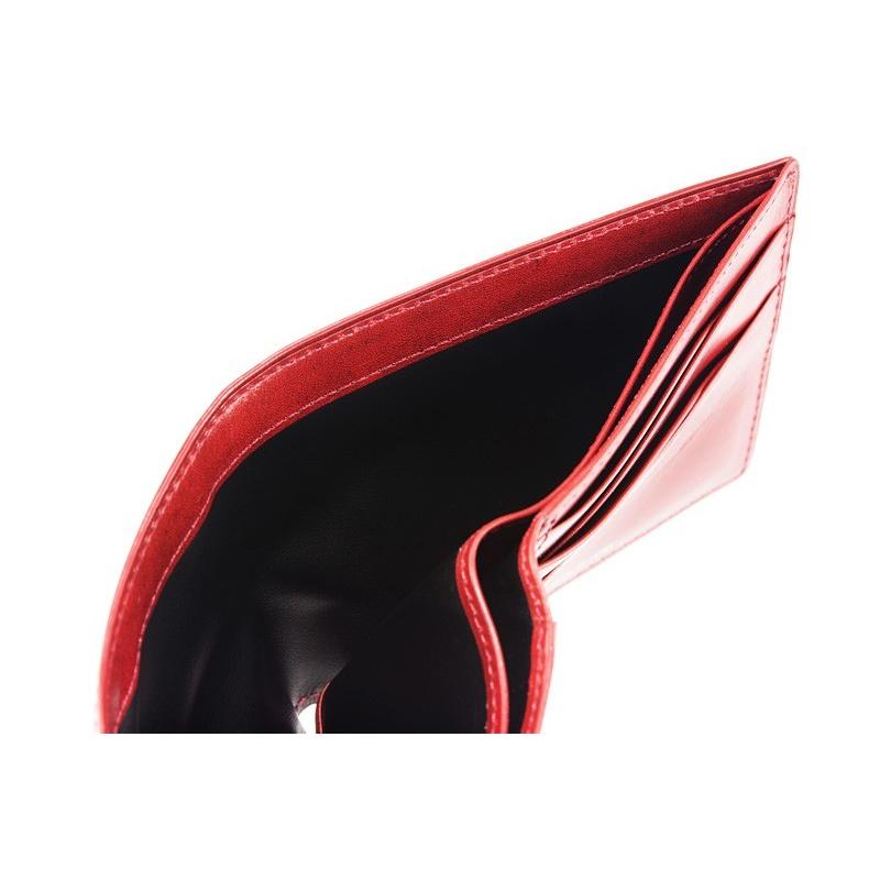 メンズ 財布 二つ折り 小銭入れなし カード札入 キプリス URUSHI 漆 CYPRIS 純札 本革 日本製 ブランド jaCHRO Leather 4327の画像