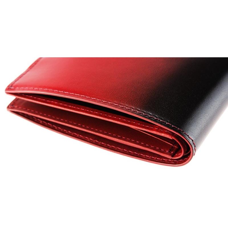 メンズ 財布 二つ折り 小銭入れなし カード札入 キプリス URUSHI 漆 CYPRIS 純札 本革 日本製 ブランド jaCHRO Leather 4327の画像