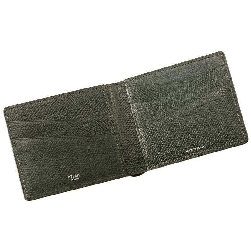 CYPRIS（キプリス） 財布 メンズ 二つ折り カード札入 小銭入れなし
