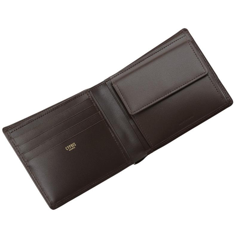 CYPRIS（キプリス） メンズ 財布 二つ折り 札入 小銭入れあり ボックス