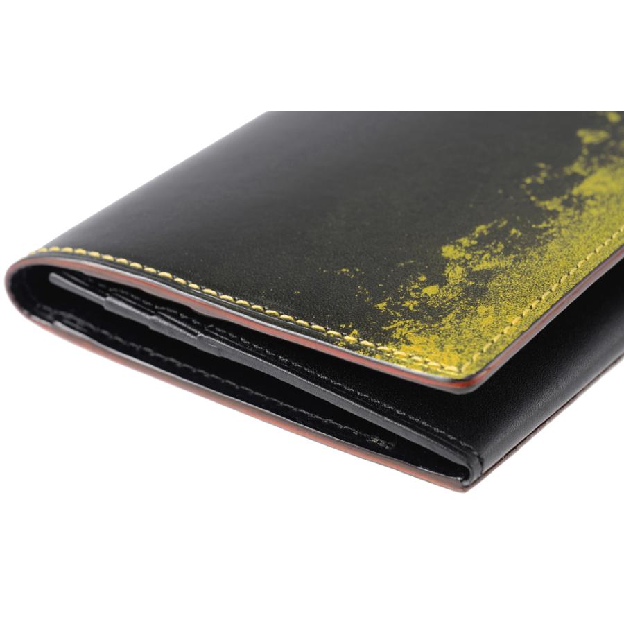 財布 メンズ 長財布 本革 日本製 小銭入れあり ササマチ 束入 キプリス URUSHI HAKU 漆 金箔 CYPRIS jaCHRO Leather 4757の画像