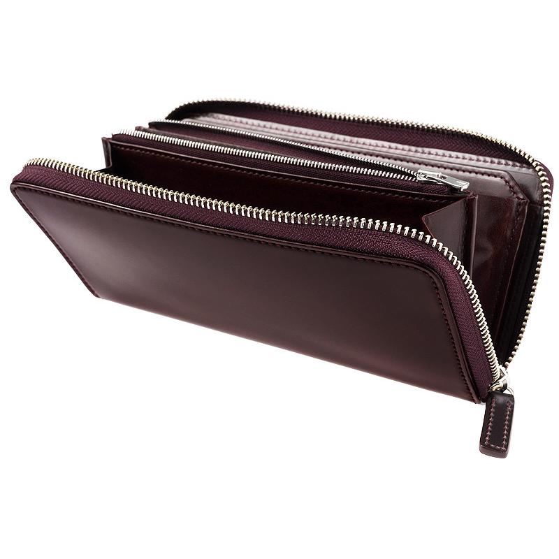 CYPRIS（キプリス） 長財布 メンズ ラウンドファスナー コードバン