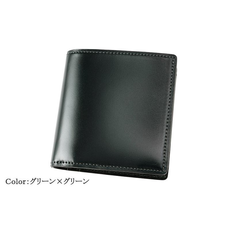 財布 メンズ 二つ折り 本革 コンパクト財布 日本製 小銭入れ付き キプリス CYPRIS オイルシェル コードバン ＆ ルーガショルダー 父の日 レーデルオガワ 5334の画像