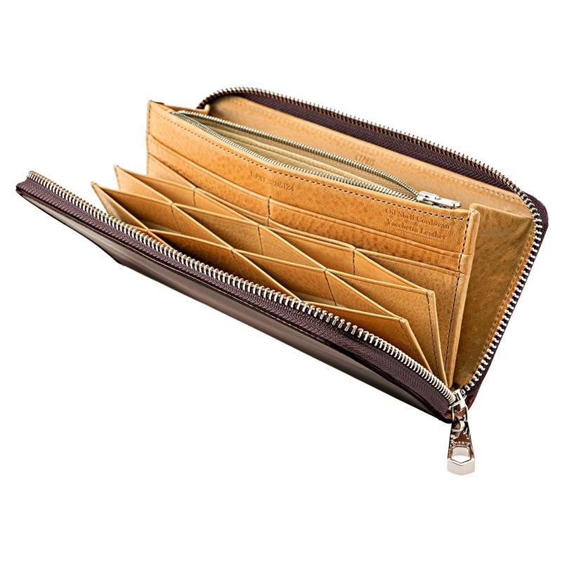 キプリス コードバン長財布 未使用 CYPRIS（キプリス） ラウンドファスナー 長財布 メンズ コードバン