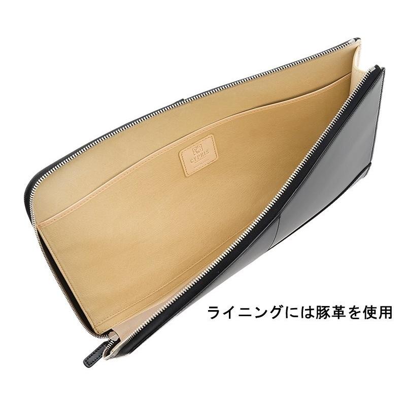 キプリス クラッチバッグ 大 新 コードバン ＆ ベジタブルタンニン メンズ 日本製 本革 5578の画像