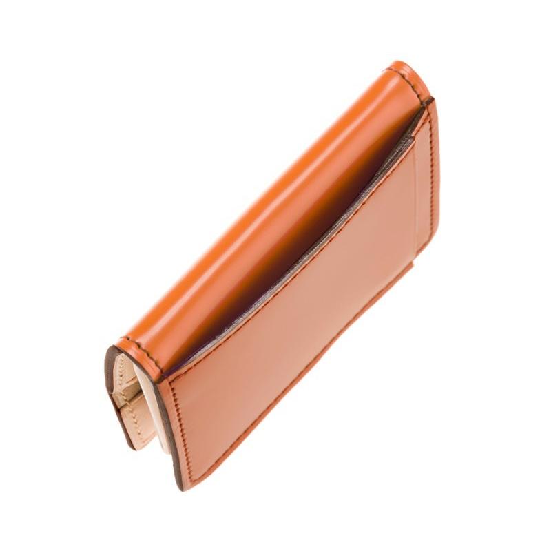 新品未使用 CYPRIS キプリス 二つ折り財布 コードバン レザー オレンジ CYPRIS（キプリス） コードバン 小銭入れ メンズ コインケース