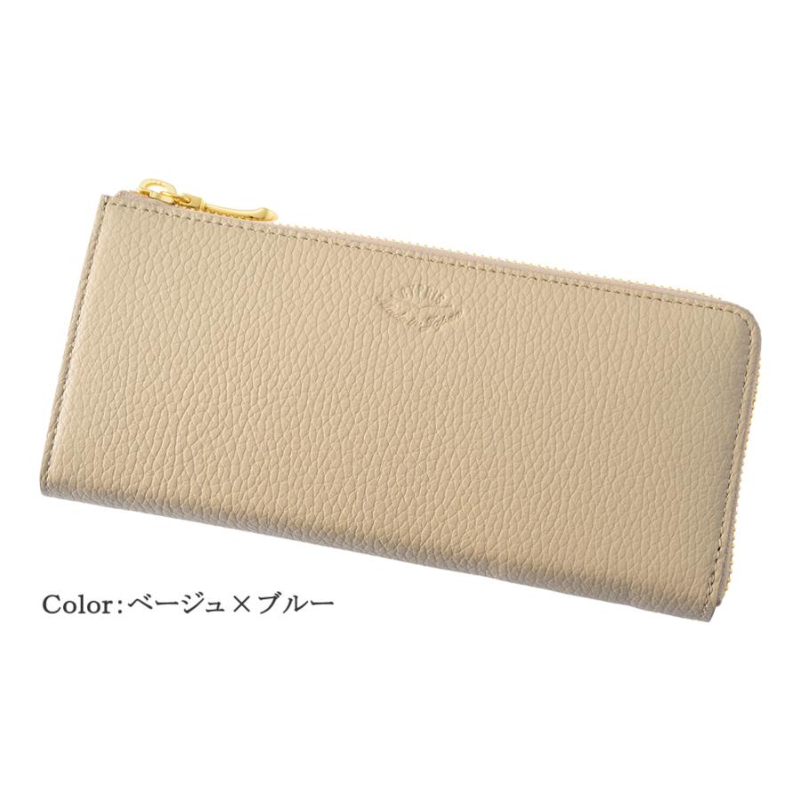 長財布 レディース 小銭入れ仕切りあり 本革 日本製 L字ファスナー キプリス  ハニーセル CYPRIS 財布 ルミナス 使いやすい 母の日 プレゼント 6447の画像