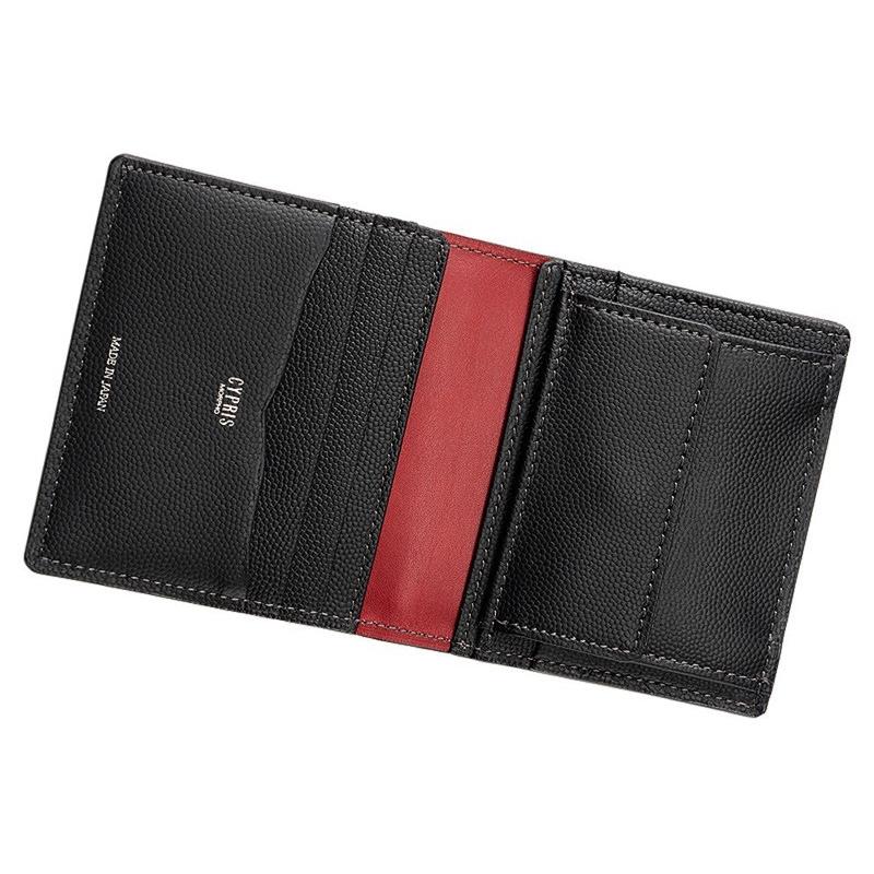 CYPRIS（キプリス） ミニ財布 メンズ コンパクト札入 小銭入れ付き 二