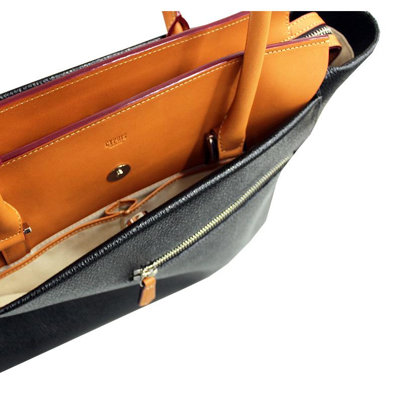メンズ キプリス 本革 トートバッグ カシューレザー CYPRIS 栃木レザー 大きめ ビジネス 日本製 鞄 8520の画像
