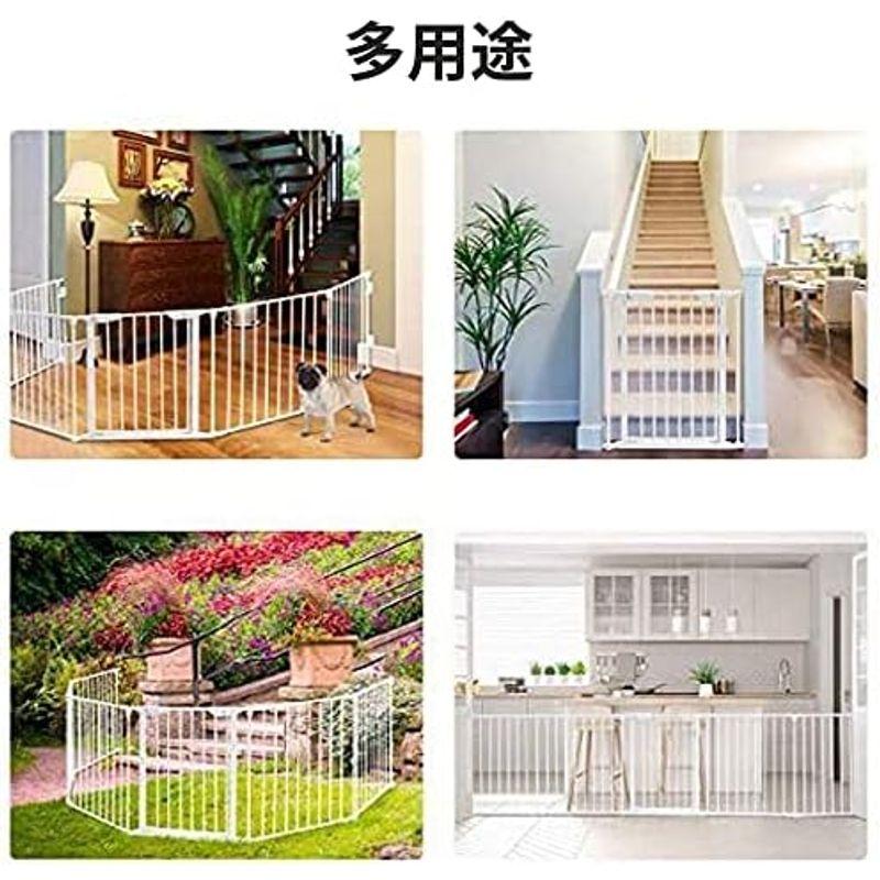 Cuku クークー 犬 柵 室内 ペットフェンス 置くだけ ペット ゲート 赤ちゃん 自立式 ペット柵 ベビーゲート ハースゲート xl 5 クークー 犬 柵 室内 ペットフェンス 置くだけ ペット ゲート 赤ちゃん 自立式 ペット柵 ベビーゲート ハースゲート xl