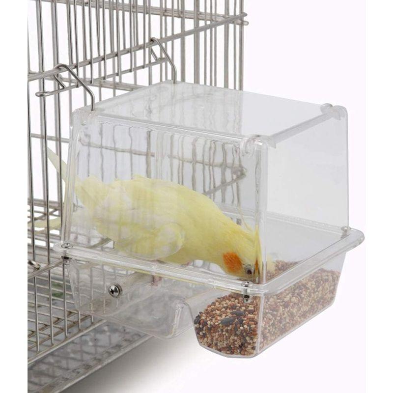 鳥フィーダー 透明 バードフィーダー 野鳥 用 給餌器 鳥かご ケージ オウム えさ入れ バード食器 取り付け簡単 プラスチック製 鳥用エサ 透明 バードフィーダー 野鳥 用 給餌器 鳥かご ケージ オウム えさ入れ バード食器 取り付け簡単 プラスチック製 鳥用エサ 商品サイズ約
