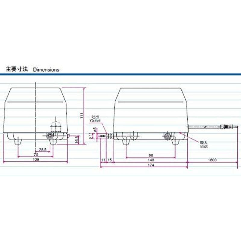 YP-20A（４方分岐管付き）安永エアポンプ エアーポンプ 水槽 20A 安永エアポンプ ４方分岐管付き エアーポンプ 水槽 　
