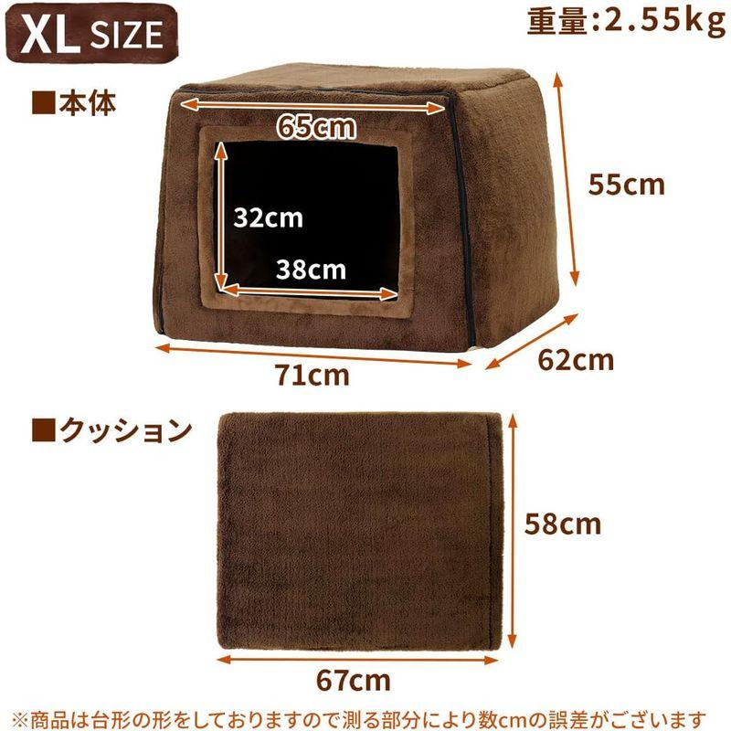 PetStyle 犬 猫 ベッド ハウス 2WAY ペットベッド ペットハウス キューブハウス 冬用 折りたたみ ドーム マット 猫ハウス 犬 猫 ベッド ハウス 2WAY ペットベッド ペットハウス キューブハウス 冬用 折りたたみ ドーム マット 猫ハウス 　