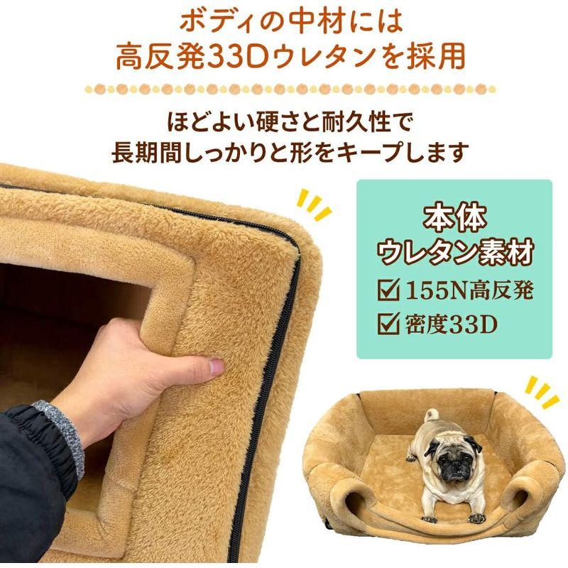 PetStyle 犬 猫 ベッド ハウス 2WAY ペットベッド ペットハウス キューブハウス 冬用 折りたたみ ドーム マット 猫ハウス 犬 猫 ベッド ハウス 2WAY ペットベッド ペットハウス キューブハウス 冬用 折りたたみ ドーム マット 猫ハウス 　