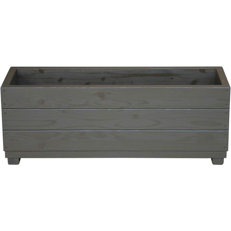 ウェルカムウッド 大型 木製プランター EPWD90-UB 色はアンバーブラウン 屋外 EPWD90 色はアンバーブラウン 大型 木製プランター UB 屋外