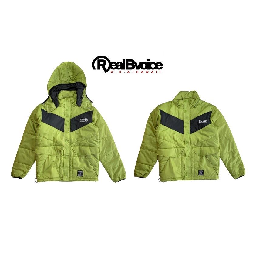 RealBvoice リアルビーヴォイス 　メンズ 　サーフ 　SURF　 ブルゾン アウター バック　ロゴ 　RBV　 ダウン　ジャケット　上着　　JACKET 　2147422-E02