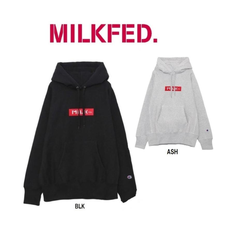 MILKFED milkfed ミルクフェド　MILKFED. X CHAMPION BAR SWEAT HOODIE チャンピオン　パーカー　 スウェット　トレーナー　03183215 : 3183215 : noisy-ストア - 通販 - Yahoo!ショッピング