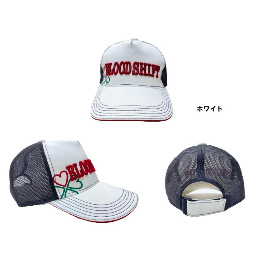 ブラッドシフト BLOODSHIFT ゴルフ キャップ 帽子 メンズ 男性用 日除け メッシュ ホワイト ブラック ブルー レッド 千鳥 BLG-104 :BLG-104:noisy-ストア 通販 ブラッドシフト メッシュキャップ 黒