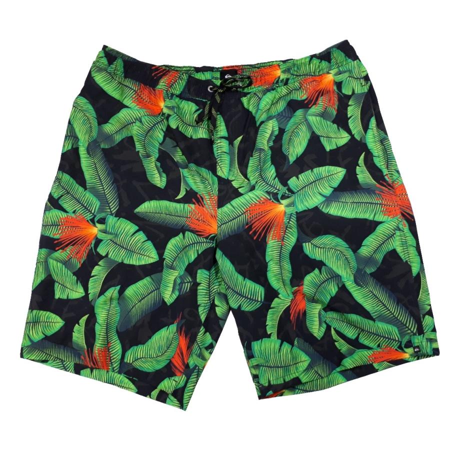 Quiksilver クイックシルバー 海パン 水着 メンズ 男性用 ボードショーツ サーフパンツ インナーあり サイズxxl リーフ柄 ウエストゴム Eqyjv Noisy ストア 通販 Yahoo ショッピング
