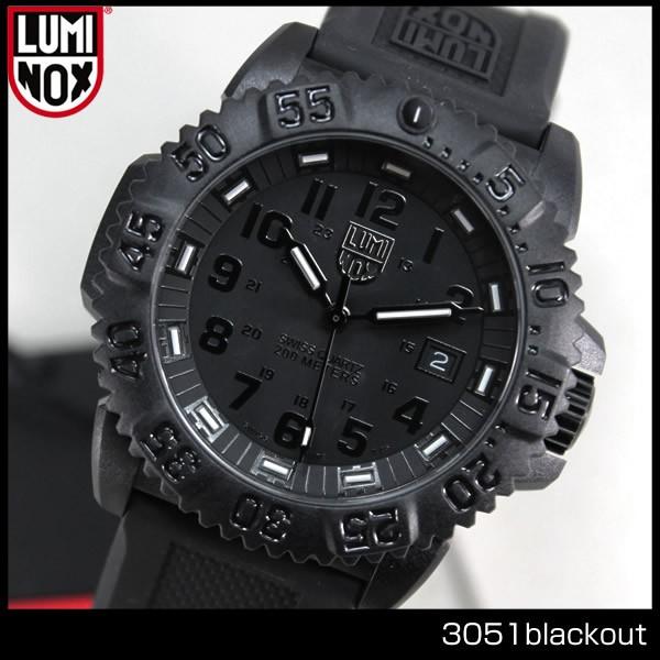 Luminox ルミノックス 時計 腕時計 LUMINOX 3051 Blackout ミリタリー ウォッチ アウトドア 防水 海 メンズ