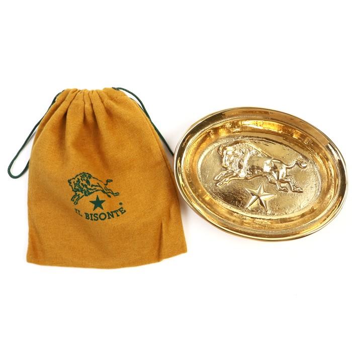 IL BISONTE（イルビゾンテ） 雑貨小物 イルビゾンテロゴ真鍮ゴールド