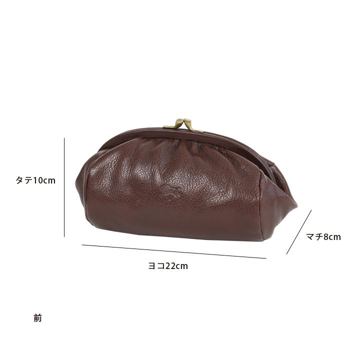 美品★ IL BISONTE イルビゾンテ ポーチ がま口ポーチ ブラック IL BISONTE（イルビゾンテ） ポーチ がま口ポーチ 54_1_ 411222 IL