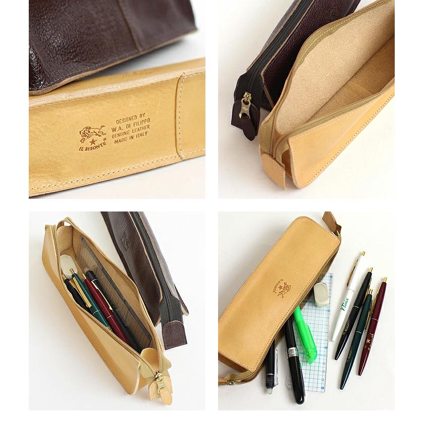 IL BISONTE イルビゾンテ 文房具 ペンケース(マチワイド) 商品