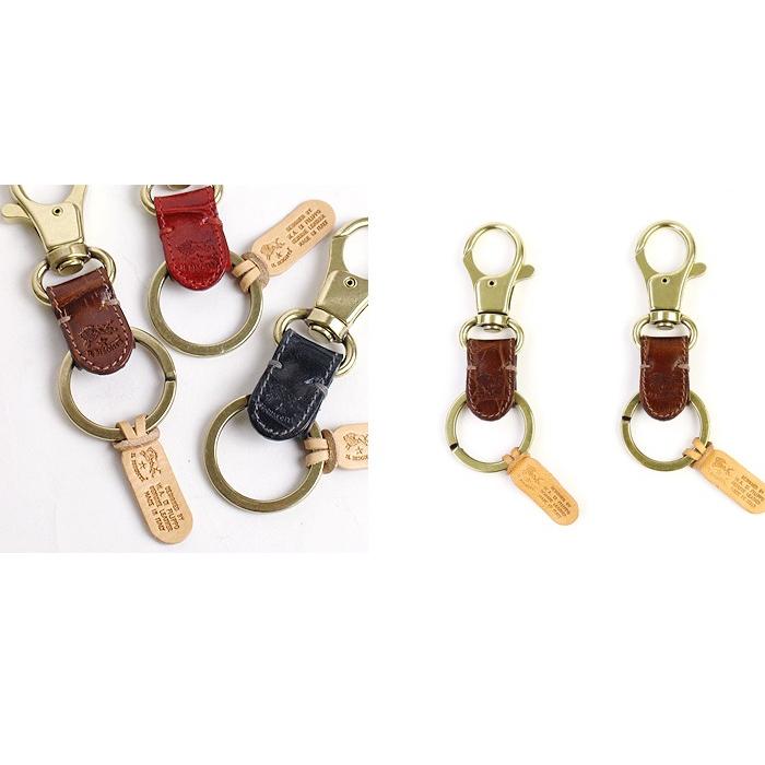 イルビゾンテ キーホルダー IL BISONTE イルビゾンテ キーホルダー クロコエンボスドレザー