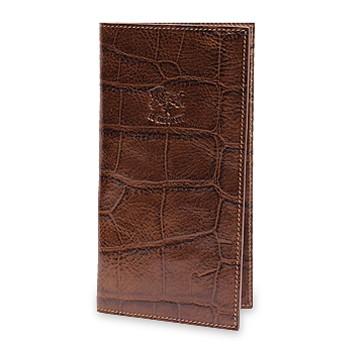 IL BISONTE（イルビゾンテ） 財布 クロコエンボスドレザー長札入れ