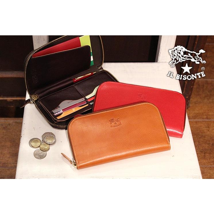 IL BISONTE イルビゾンテ 財布 ラウンドジップレザー長財布 商品番号 