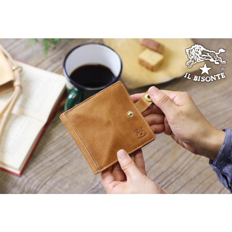 イルビゾンテ 財布 二つ折り財布 バケッタヴィンテージレザースナップ