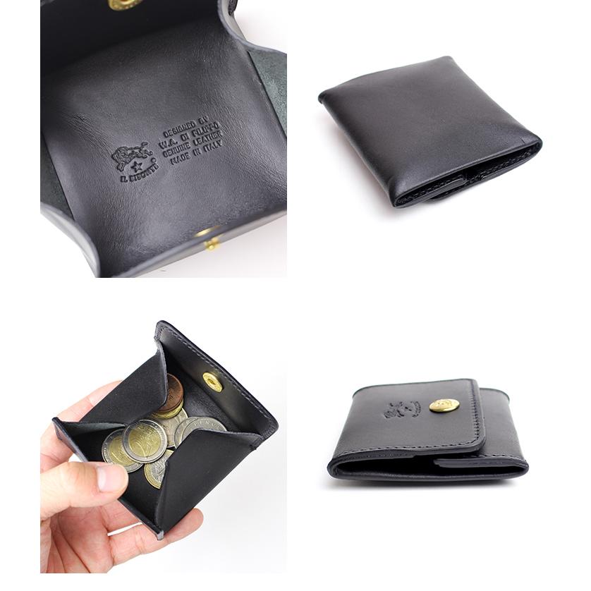 イルビゾンテ　バケッタスムース　黒　二つ折り財布　新品未使用品 IL BISONTE（イルビゾンテ） 財布 バケッタスムース二つ折り財布 商品