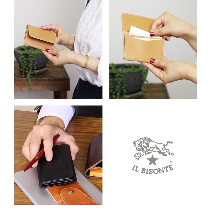 IL BISONTE（イルビゾンテ） カードケース バケッタスムース二つ折り