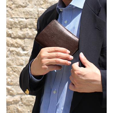 IL BISONTE（イルビゾンテ） 文房具 カードケース付きパスポートカバー