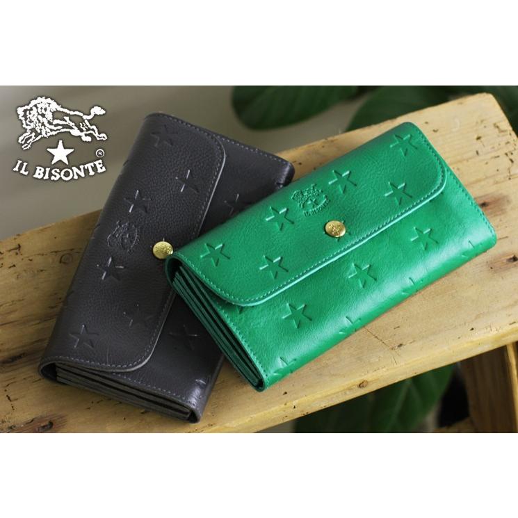 IL BISONTE イルビゾンテ 財布 スターエンボスレザー長財布 商品 IL BISONTE イルビゾンテ 財布 スターエンボスレザー長財布 商品