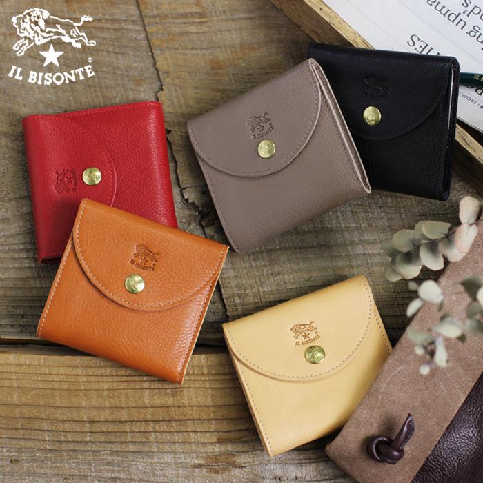 IL BISONTE イルビゾンテ 財布 コンパクト二つ折り財布 商品番号 IL BISONTE イルビゾンテ 財布 コンパクト二つ折り財布 商品番号