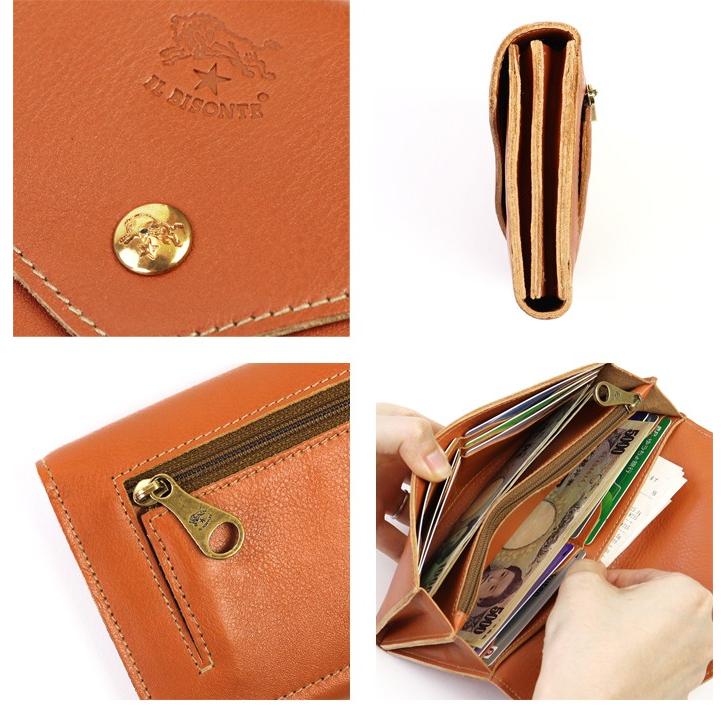 極美品★イルビゾンテ長財布★保証書あり IL BISONTE（イルビゾンテ） 財布 スクエアロングウォレット 54_1_