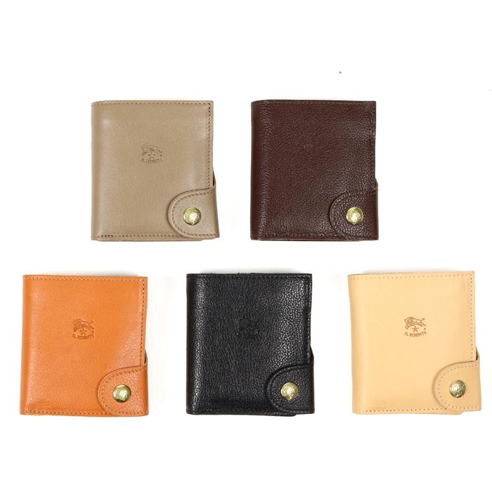 IL BISONTE イルビゾンテ ワンボタンフラップ二つ折り財布 二 IL BISONTE イルビゾンテ ワンボタンフラップ二つ折り財布 二