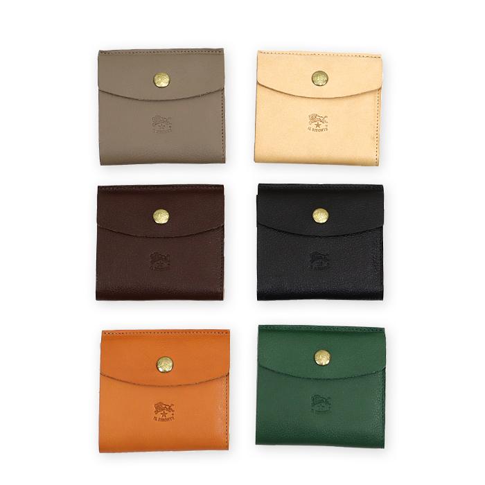 IL BISONTE（イルビゾンテ） 財布 ラウンドフラップスリム二つ折り財布