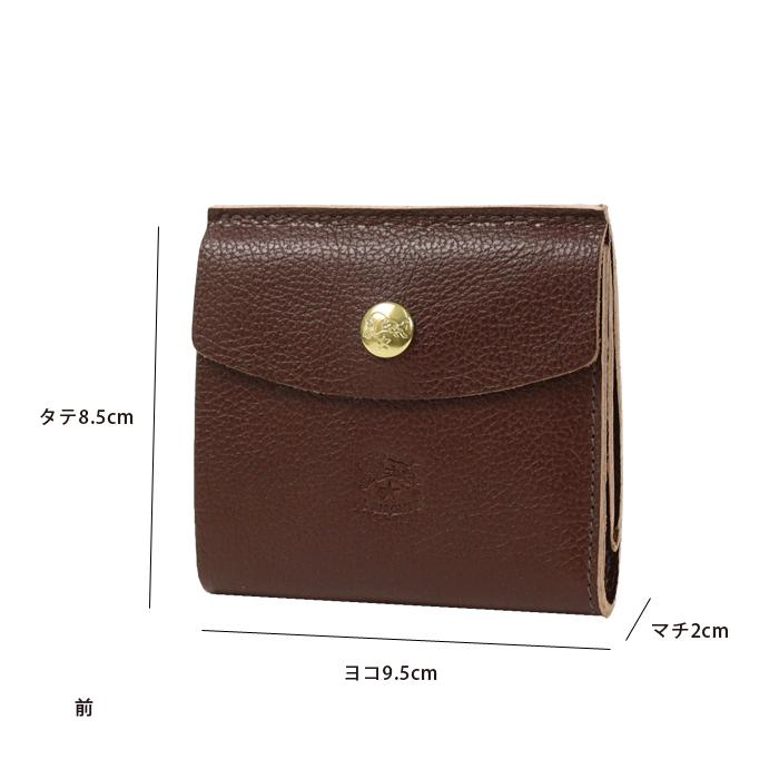 IL BISONTE（イルビゾンテ） 財布 ラウンドフラップスリム二つ折り財布