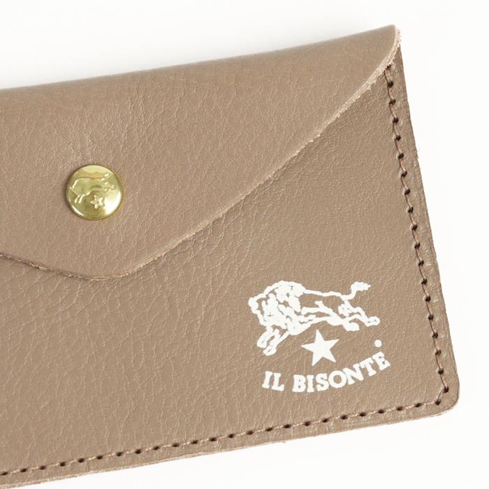 イルビゾンテ　ミニ財布　ケース　カードポケット付　日本限定　キーリング付 IL BISONTE（イルビゾンテ） カードケース 日本限定 キーリング付き
