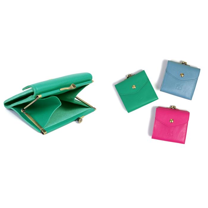 イルビゾンテ 財布 2022年秋冬限定カラーがま口二つ折り財布 商品番号